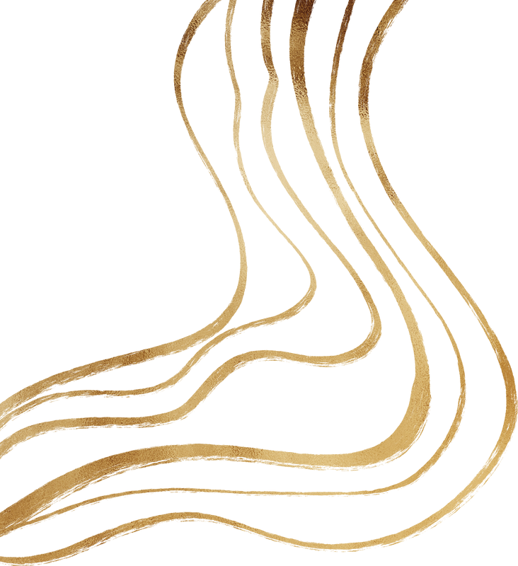 Golden Marbleized Decoration